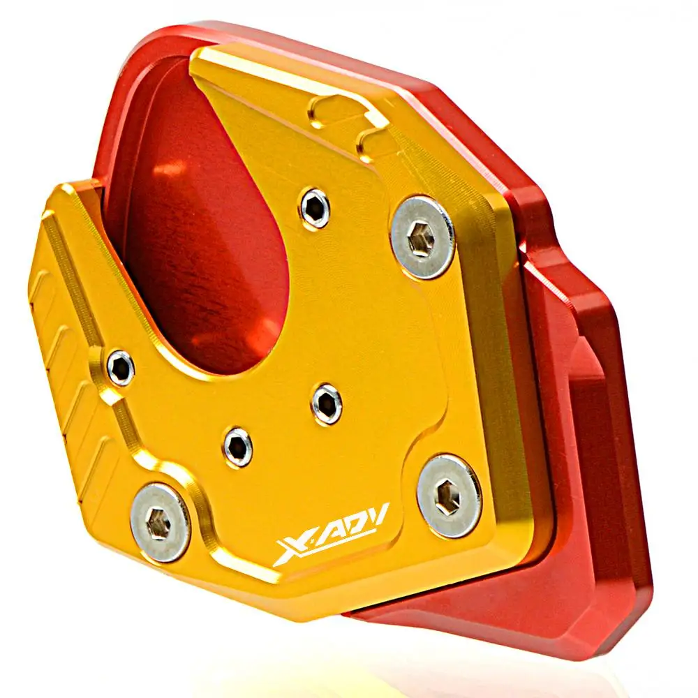 red gold Аксессуары для мотоциклов HONDA X ADV X-ADV XADV 750 с ЧПУ боковая Подставка опорная пластина ножные колодки педали Подставки - Цвет: red gold