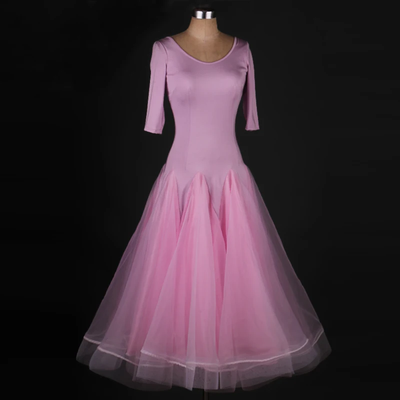 Женская одежда для бальных танцев роскошная женская из спандекса с рукавом до