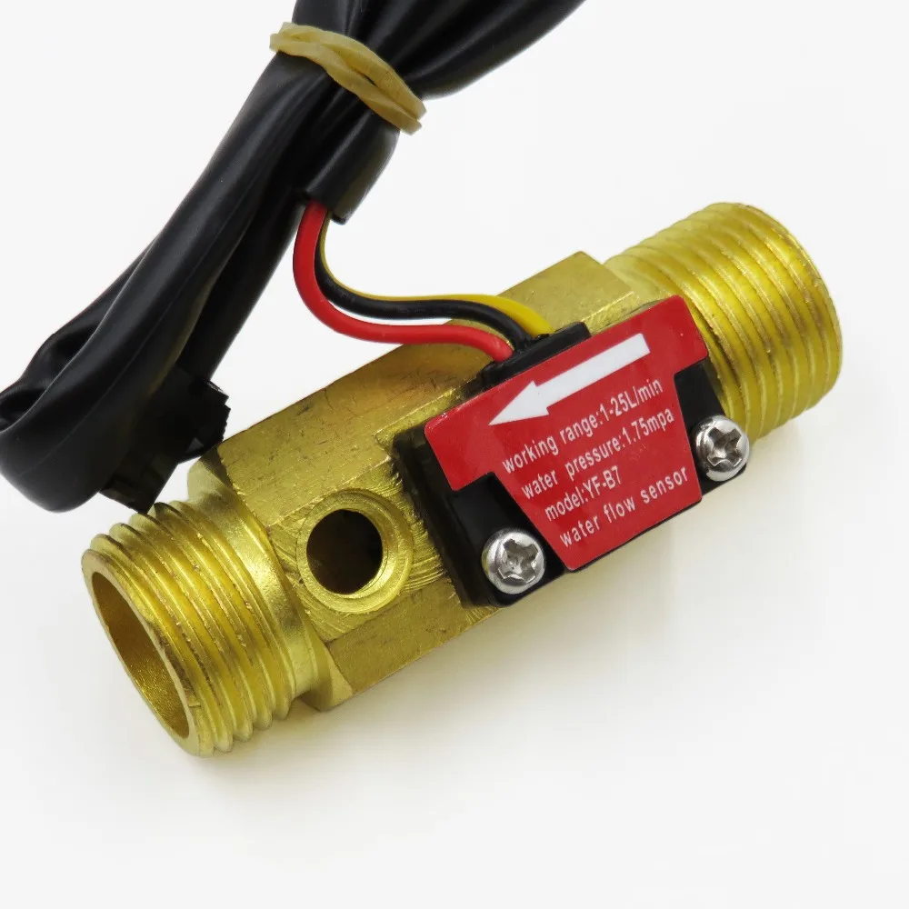 2 шт. датчик расхода воды Счетчик индикатор турбинный зал расходомер с датчиком