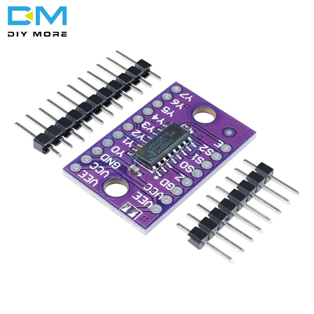 74HC4051 8 канальный 8CH Mux аналоговый мультиплектер демультиплектер модуль платы