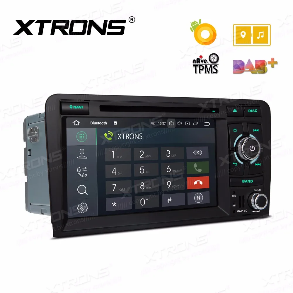 XTRONS 7 ''HD Android 8 0 Восьмиядерный автомобильный Радио Стерео DVD плеер GPS для Audi A3 8P