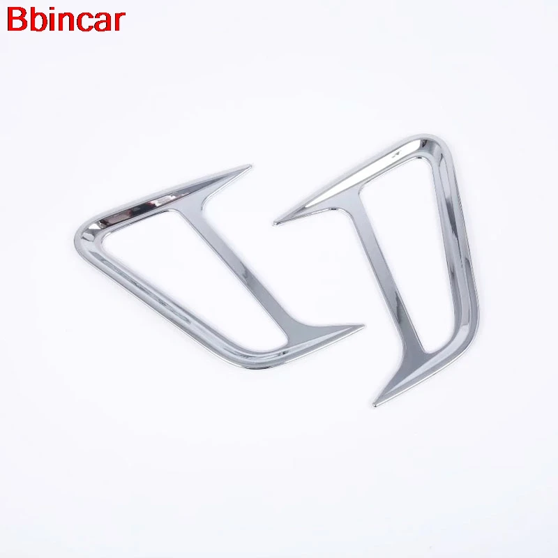 Bbincar для Hyundai Kona Encino 2018 2019 ABS Хромированная передняя сторона Truning Light Cover Frame Trim