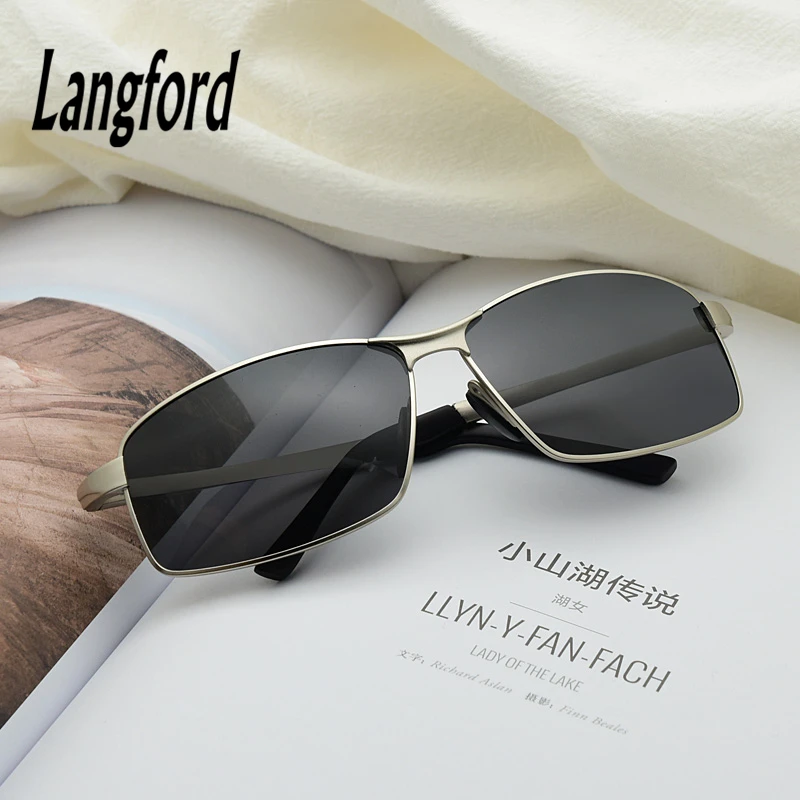 Брендовые поляризованные солнцезащитные очки Langford мужские для вождения uv400