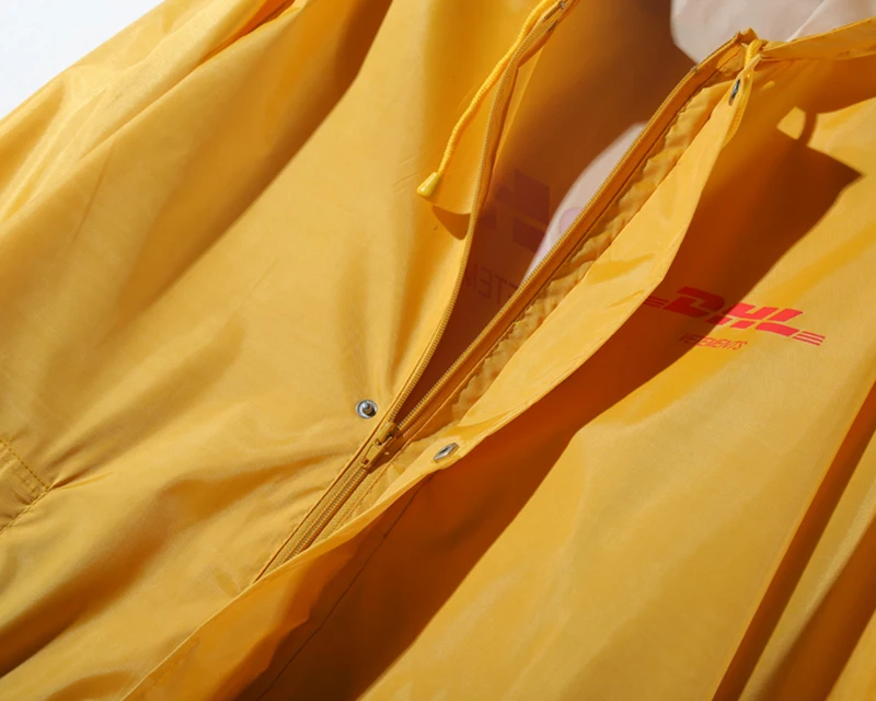Vetes для мужчин ts негабаритный дождь Желтый Черный жакет DHL Vete для мужчин ts водонепроницаемый дождевик ветровка Мода Vete для мужчин ts Мужская Женская куртка