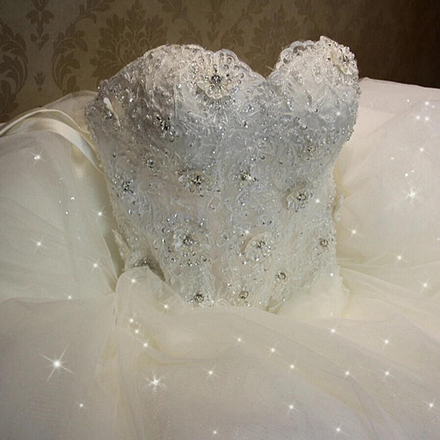 2018 высококачественное элегантное роскошное белое кружевное свадебное платье