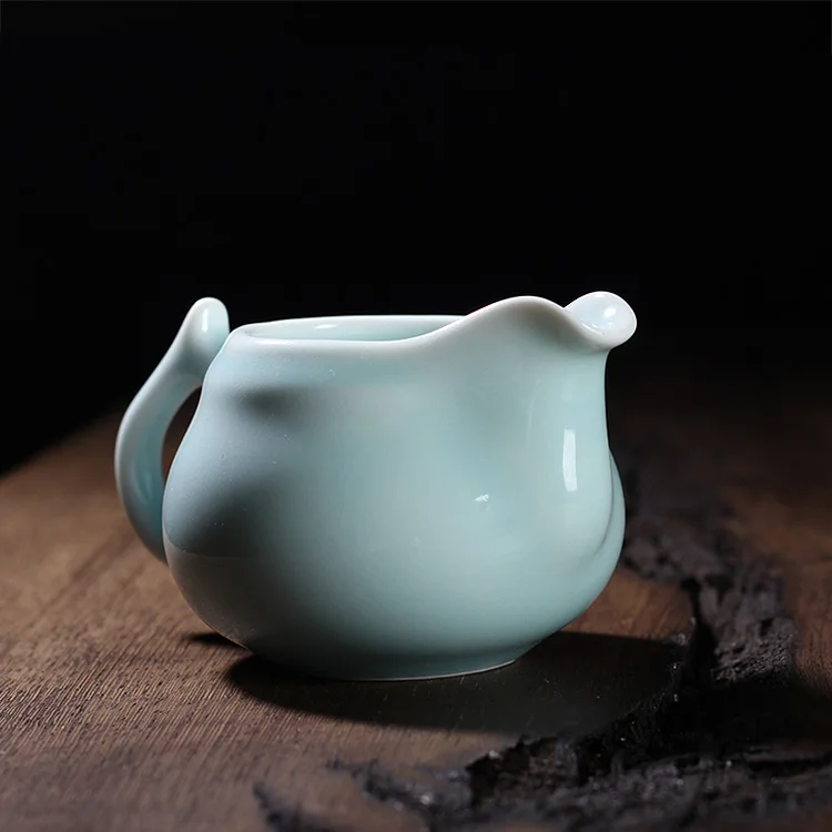 Китайский Лунцюань Селадон имитация античной глазури ручная работа яркая кружка