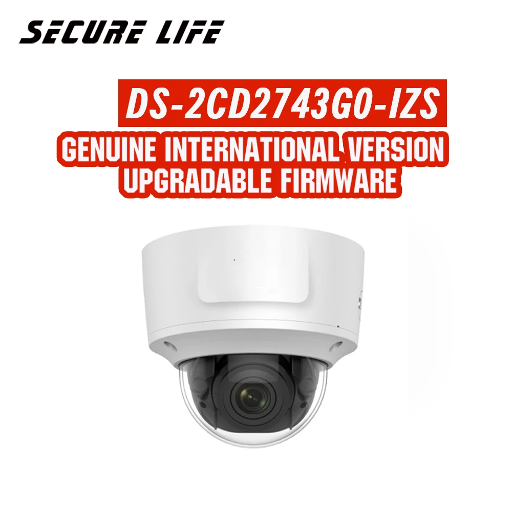 Hikvision DS 2CD2743G0 IZS английская версия 4MP ИК VF купольная сетевая IP CCTV Камера POE 30 м morterized