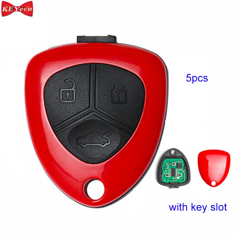 5 шт. XKFE00EN Xhorse дистанционный ключ красный 3 кнопки для VVDI инструмент VVDI2 Ferrari