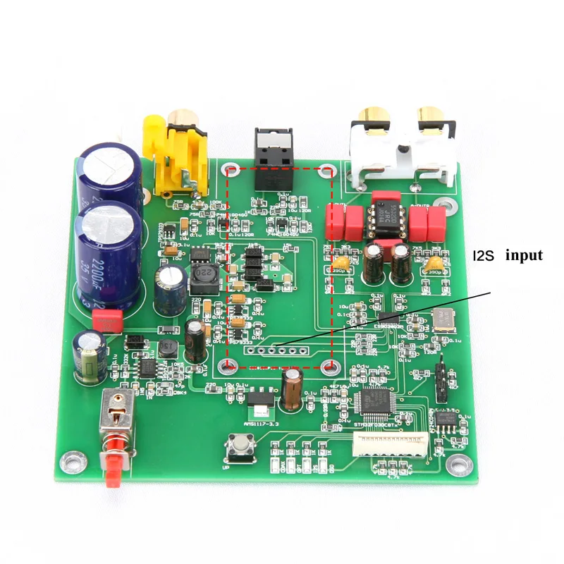 Новый ES9038 Q2M I2S DSD Декодер коаксиальный вход волокна DAC декодирующая плата для