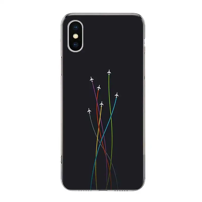 Aircraft Airplane Plane fly Fundas Silicone Phone Back Case For Apple iPhone 6 6S 7 8 Plus X 10 XS MAX XR 5 5S SE Heart Cover |