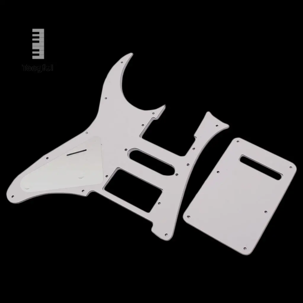 

Tooyful белая жемчужная гитара HSH Pickguard Scatch защитная задняя крышка с винтами для RG350 Ibanze