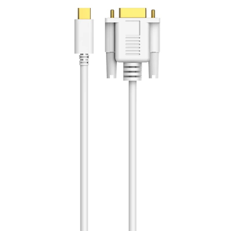 Верхний USB-C VGA кабель (6 футов 1080 p) USB Type-C адаптер Шнур для 2017/2016 MacBook Pro iMac Surface Book 2