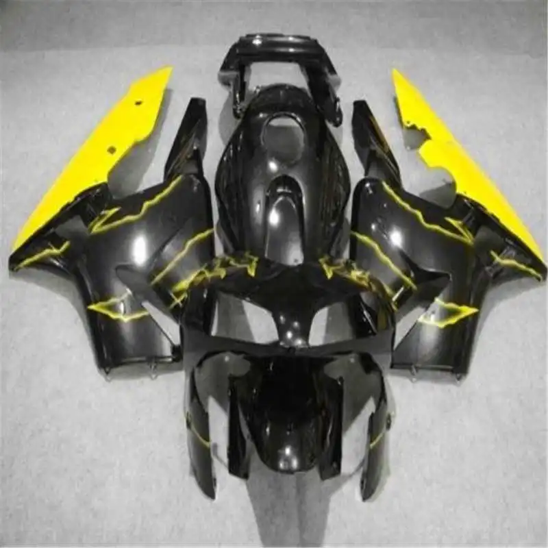 Полностью желто Черная Форма для CBR600RR F5 03 04 синий черный CBR 600RR 2003 2004 cbr 600 комплект