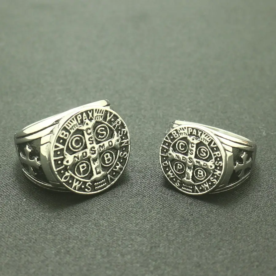 CSPB CSSML NDSMD унисекс 316L нержавеющая сталь католическая церковь Святого Бенедикта из