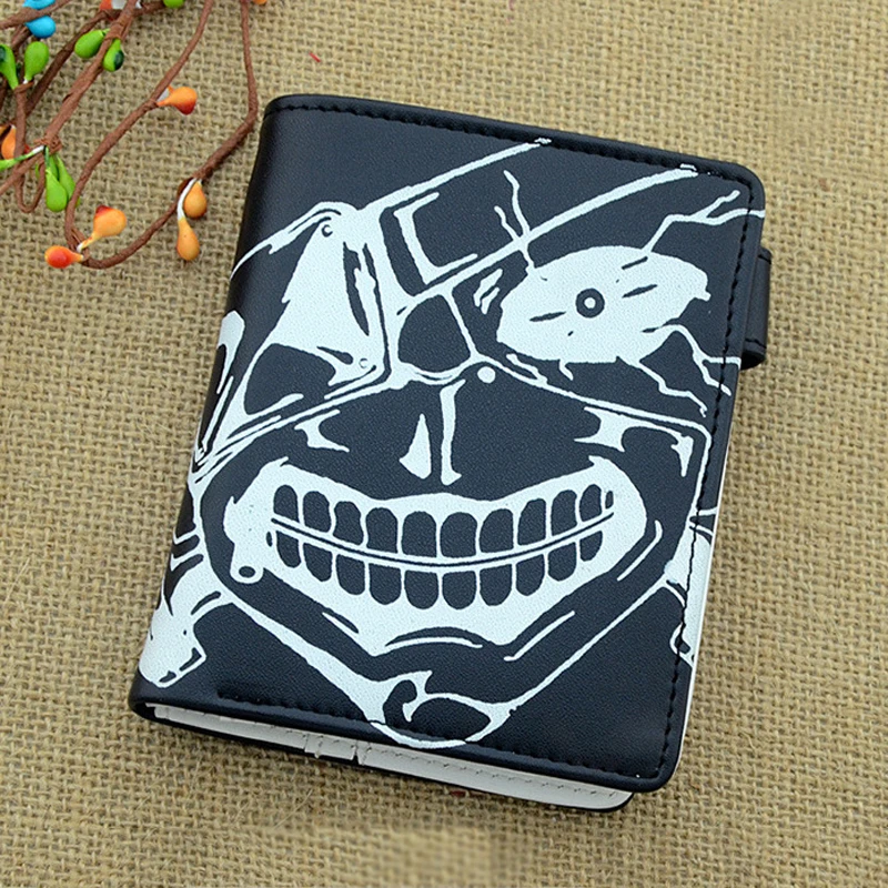 

Tokyo Ghoul Кошелек для монет, Кен канеки, короткий кошелек для денег для мужчин и женщин, кошелек на молнии, кошельки, держатель для кредитных кар...