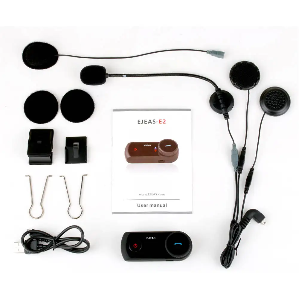 EJEAS 1200 м Bluetooth мотоцикл домофон водонепроницаемый беспроводной гарнитура 4