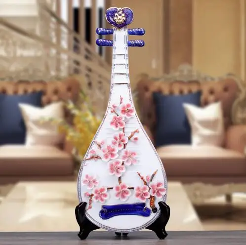 Креативная ручная работа свадебная скрипка гитара лют керамический Декор для