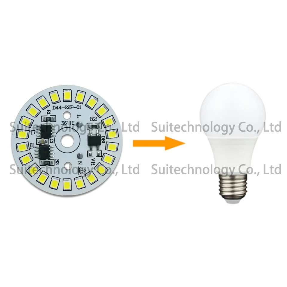 Светодиодный светильник SMD2835 для самостоятельной сборки светодиодный мощностью