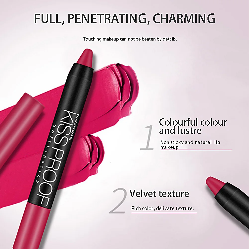 Губная помада для макияжа долговечная портативная косметика губ