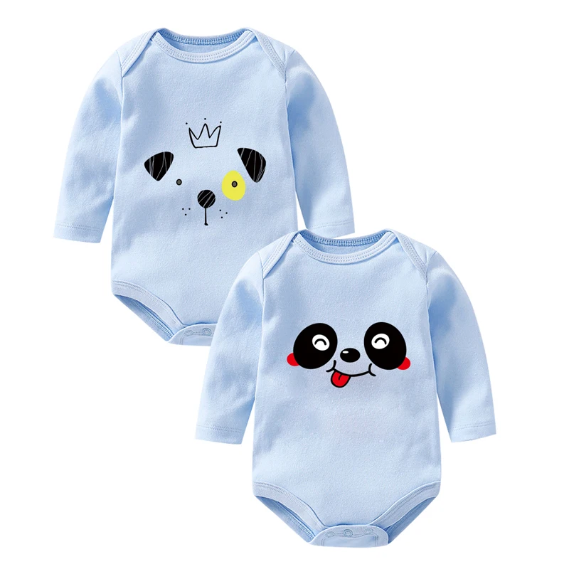 Комбинезоны для новорожденных OkayMom 2 шт./4 шт. Roupas de bebe Детский комбинезон из 100%