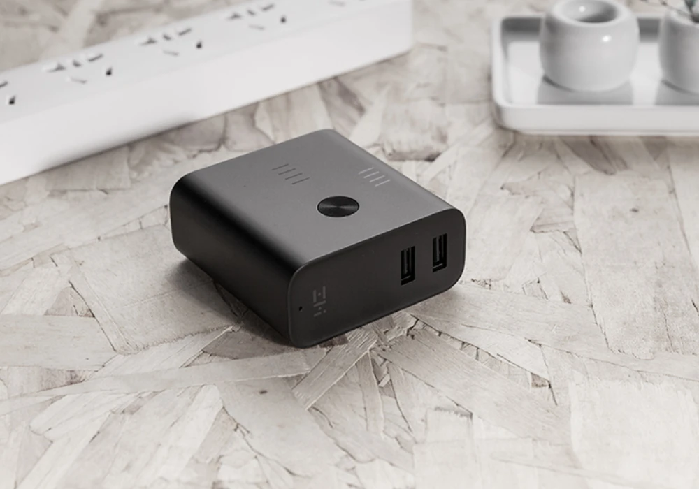 Xiaomi ZMI 2-в-1 стены Зарядное устройство Мощность 6500mAh для быстрой Charge3.0 FCP двухполосный быстрый Портативный Мощность банка для Xiaomi iPhone samsung