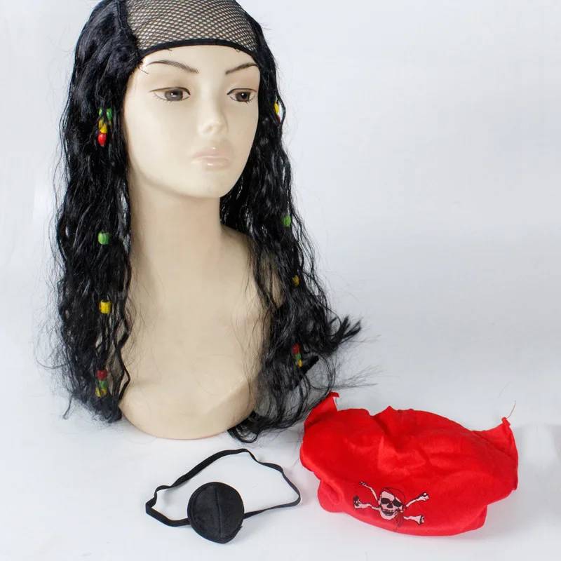 Косплей-маска для взрослых Пираты Карибского моря Джек Воробей капитан