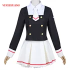 Костюм для косплея VEVEFHUANG Cardcaptor Sakura Clearcard, костюм для косплея Kinomoto Sakura Tomoyo Daidoji, школьная форма для косплея