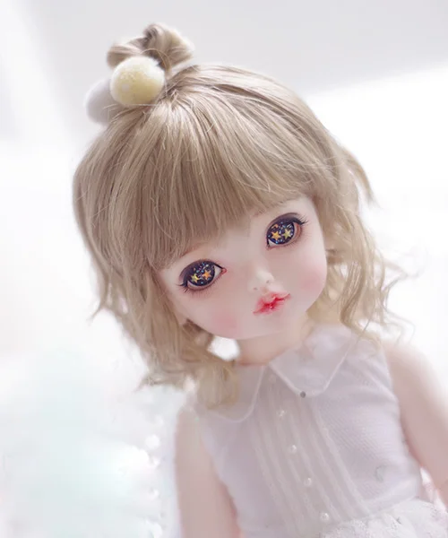 Парики для куклы BJD имитация молочного чайного коричневого мохера шарнирных