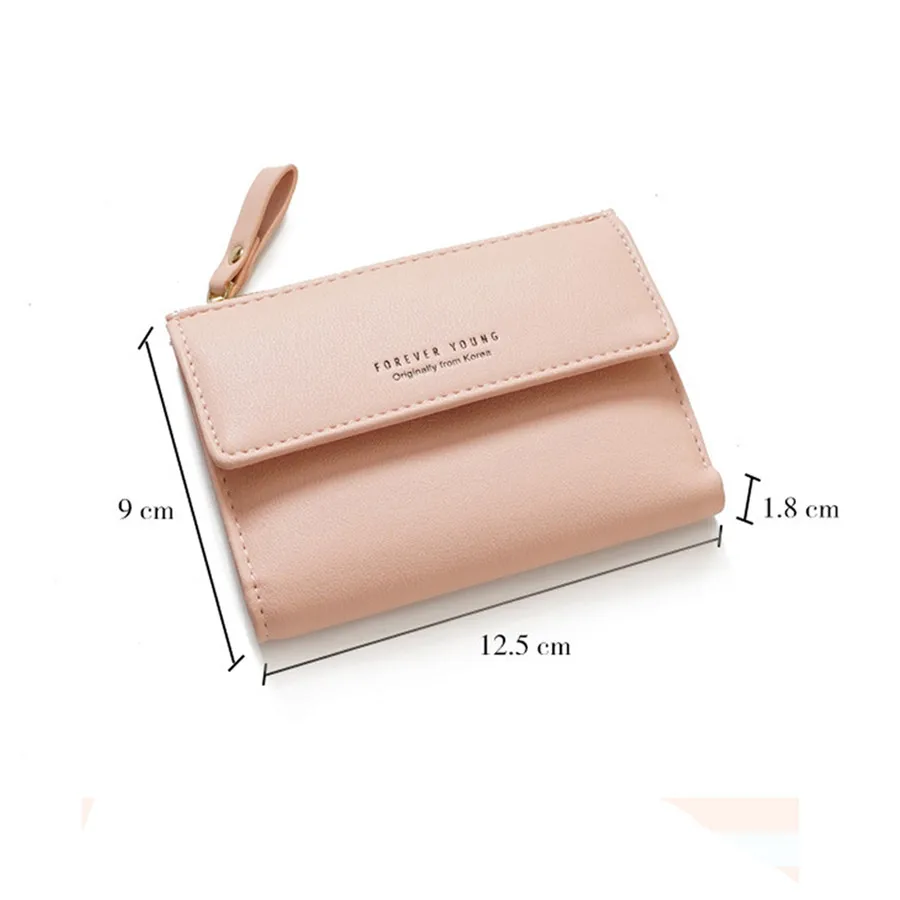 

Women Wallets Small Fashion Short Leather Purse Ladies Credit Card Bag 2019 Clutch Female Zipper Purse Coin Money Clip Wallet