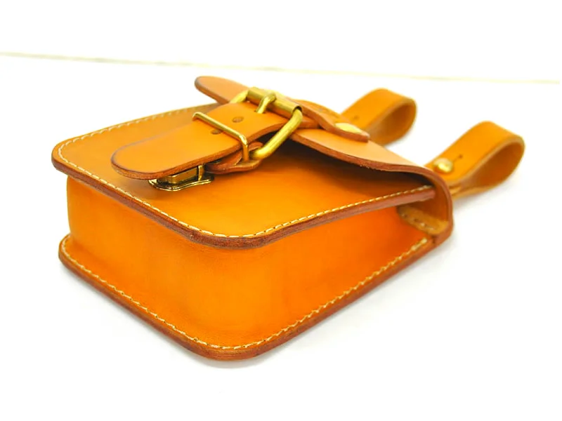 Handmade leather bag drawing messenger brown DIY paper pattern BXK-01 pocket | Дом и сад