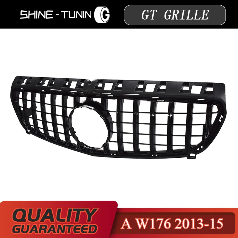 Передняя решетка подходит для mercedes A Class W176 A45 GT GTR Grill A180 A200 A260 2013 15 без