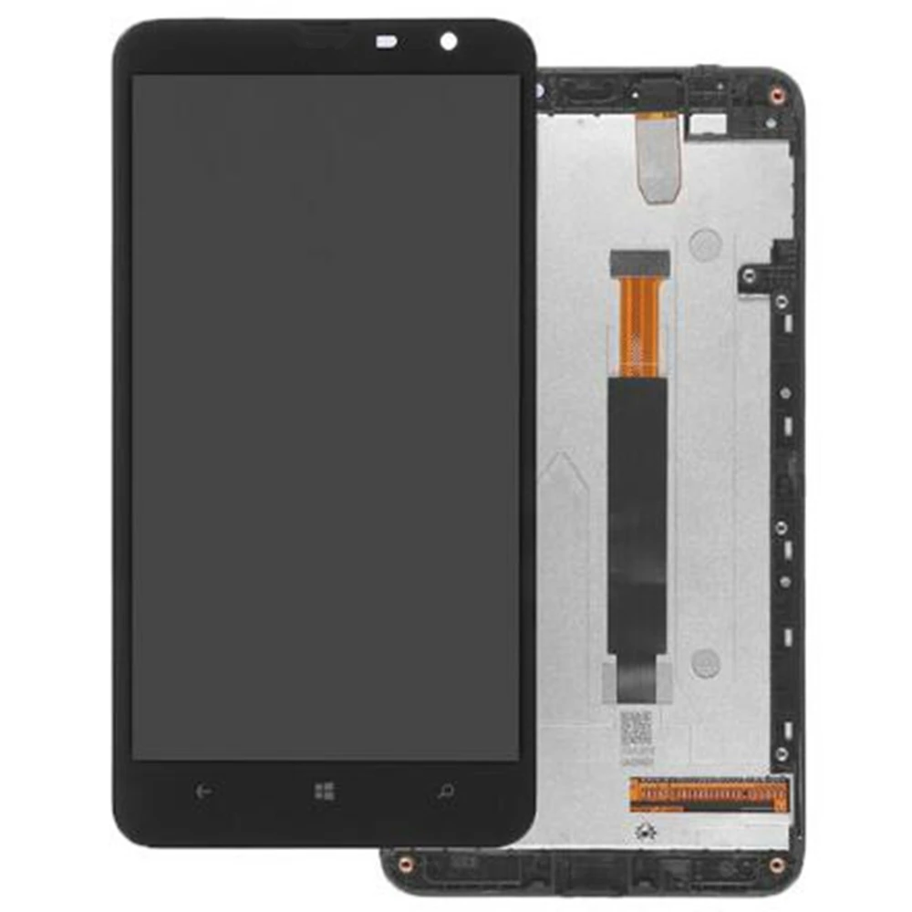 Для Nokia Lumia 1320 ЖК экран и дигитайзер в сборе с заменой передней рамки!