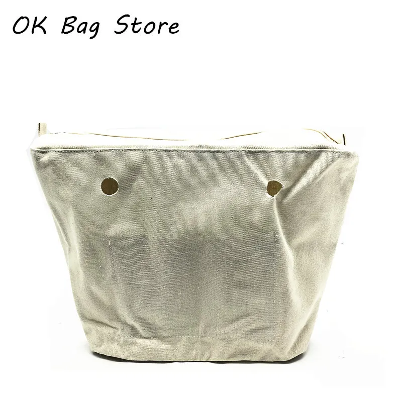 mini size beige Мини Размер obag внутренняя сумка Холст модный стиль - Цвет: mini size beige