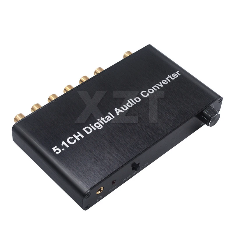 Оригинальный цифровой аудио конвертер 5.1CH декодер SPDIF коаксиальный в RCA DTS AC3/DST 5 1