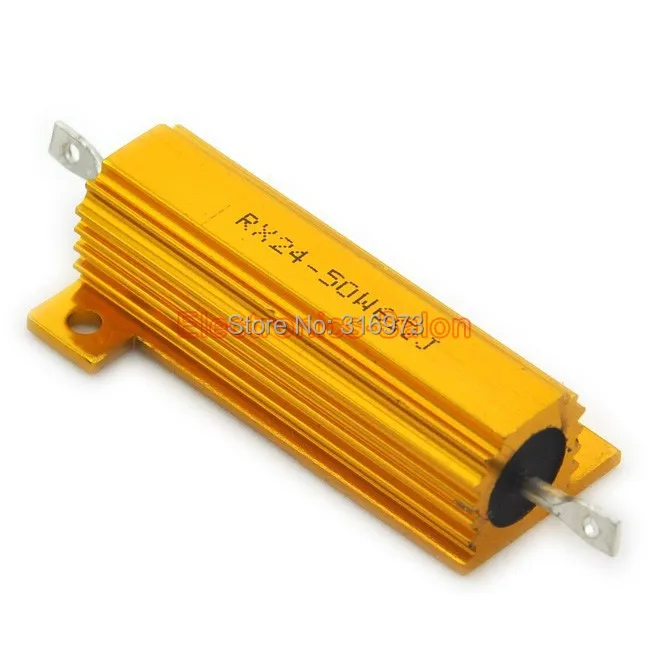 (20 шт./лот) 6 Ом 50 Вт проволочный Алюминиевый резистор Вт.|aluminum housed resistor|50w ohmaluminum