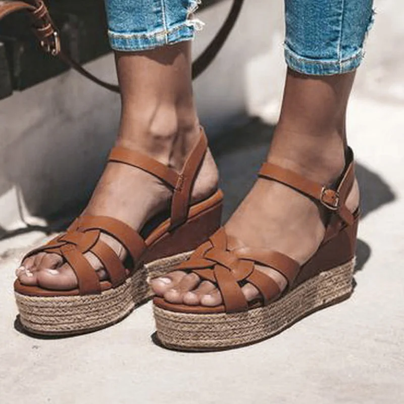 LITTHING/обувь на танкетке женские босоножки высоком каблуке Летняя обувь коллекция