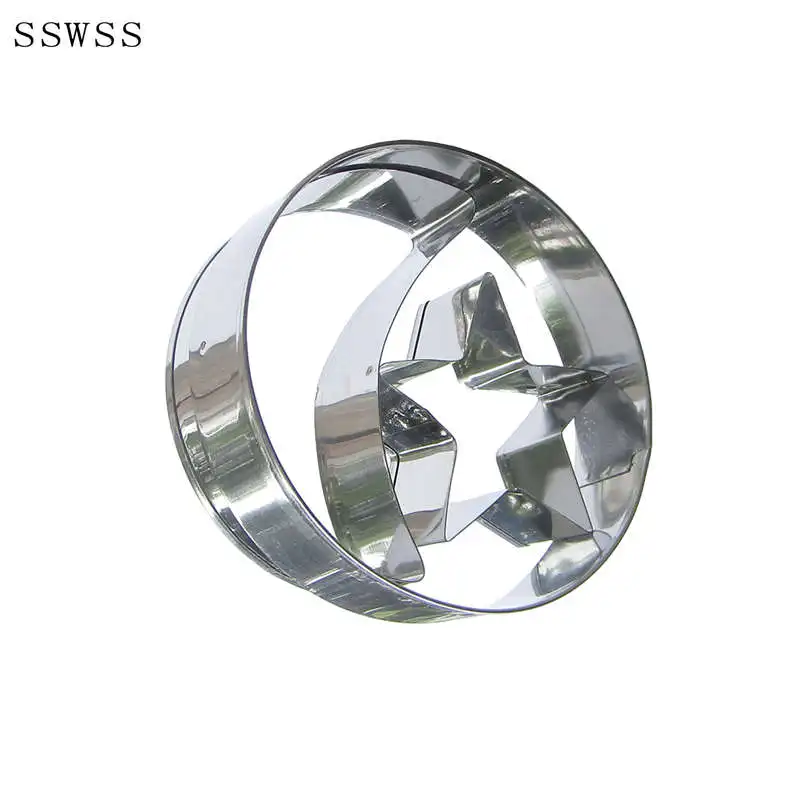 Connect Earth Moon Stars Three Cutters Combinations Cookie Cutter Baking Molds Cake Decorating Fondant Tools Direct Selling | Дом и сад