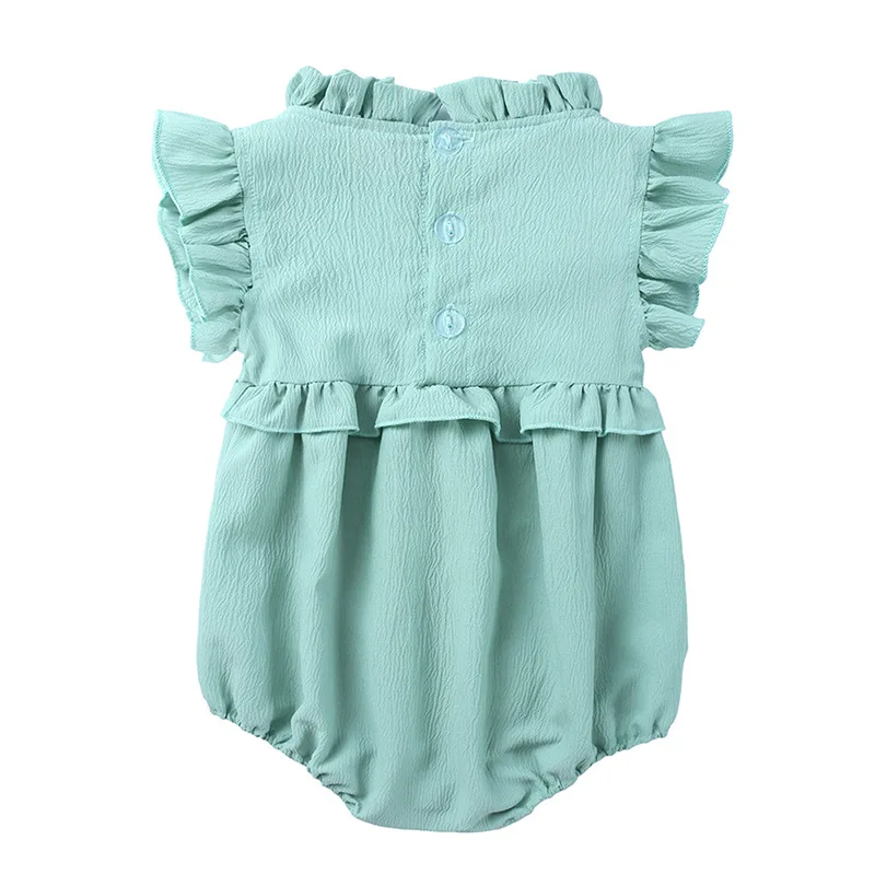 Summer Fashion Baby Boys Girls Newborn Kid Romper Short Sleeve Cotton Bodysuit Kids Outfit Cloth Size 6m-24m