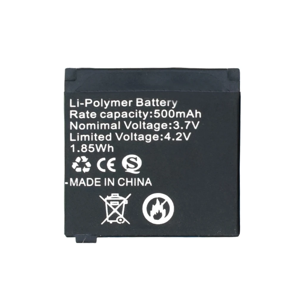 Высокое качество для умных часов Q18 3 7 V 500mAh литиевая аккумуляторная батарея Q