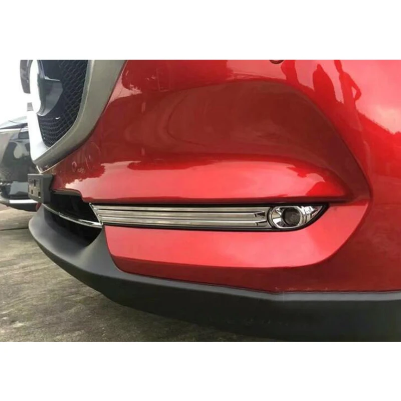 Для Mazda CX5 CX-5 2017/18/19/20 ABS хромированные передние противотуманные фары светильник