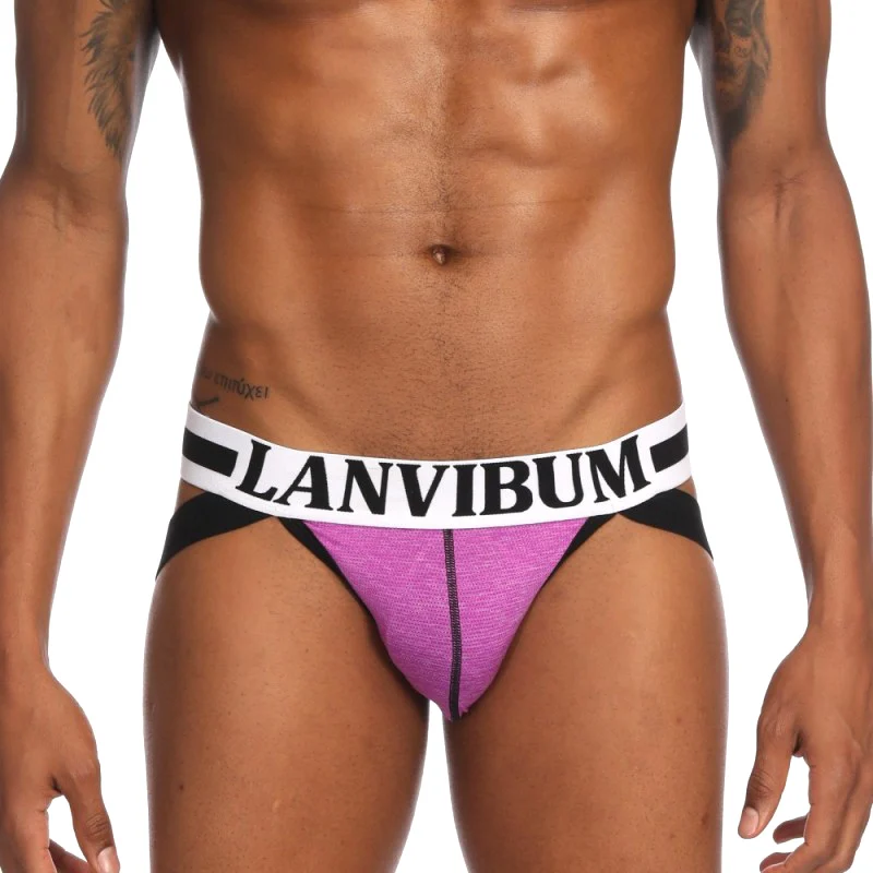 Men Low Waist G-string Lifting Hips Double Thongs Elastic Breathable Panties QL Sale |