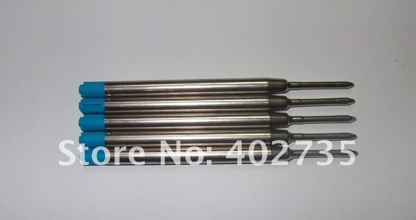 Оптовая продажа 200 шт. голубые стержни для шариковых ручек PK парка 9 8 см высокое