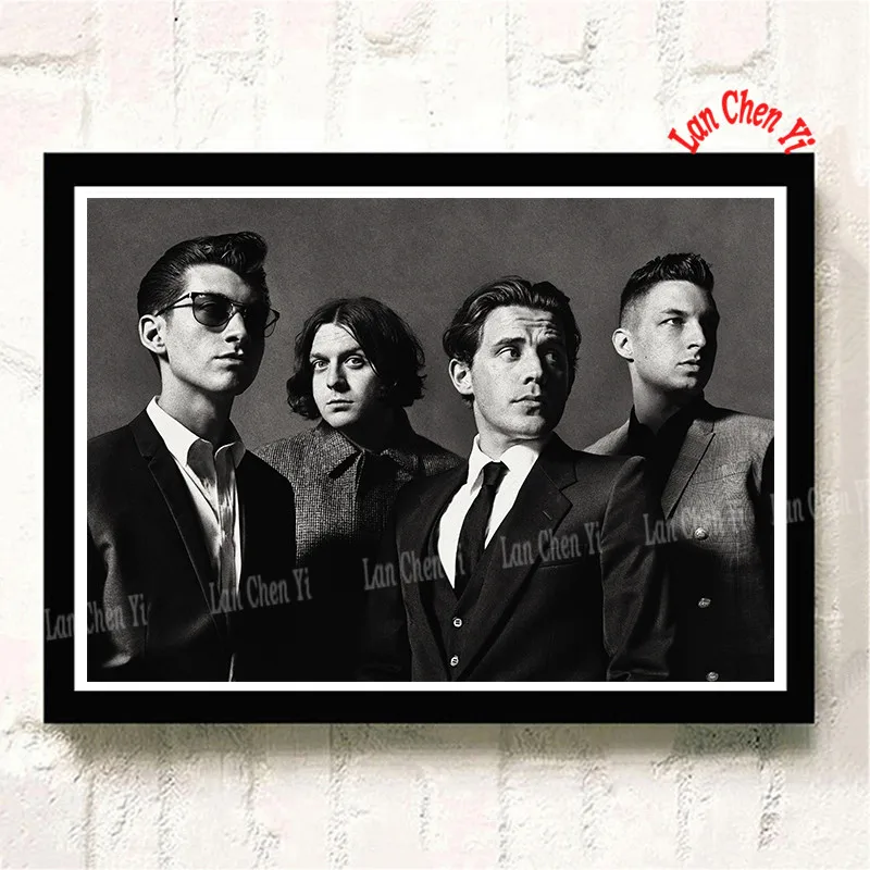 Серебристый Arctic Monkeys музыкальная группа с белым покрытием бумажные плакаты Современная живопись плакаты настенные художественные картины для украшения гостиной - Цвет: Серебристый