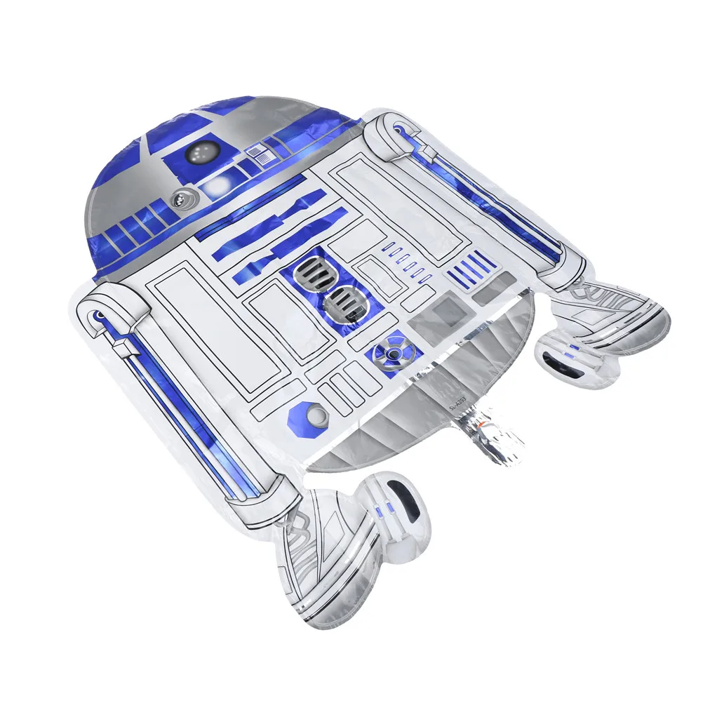 Жизнь Размеры R2D2 Droid Детские вечерние Фольга воздушный шар Airwalker|Воздушные шары и