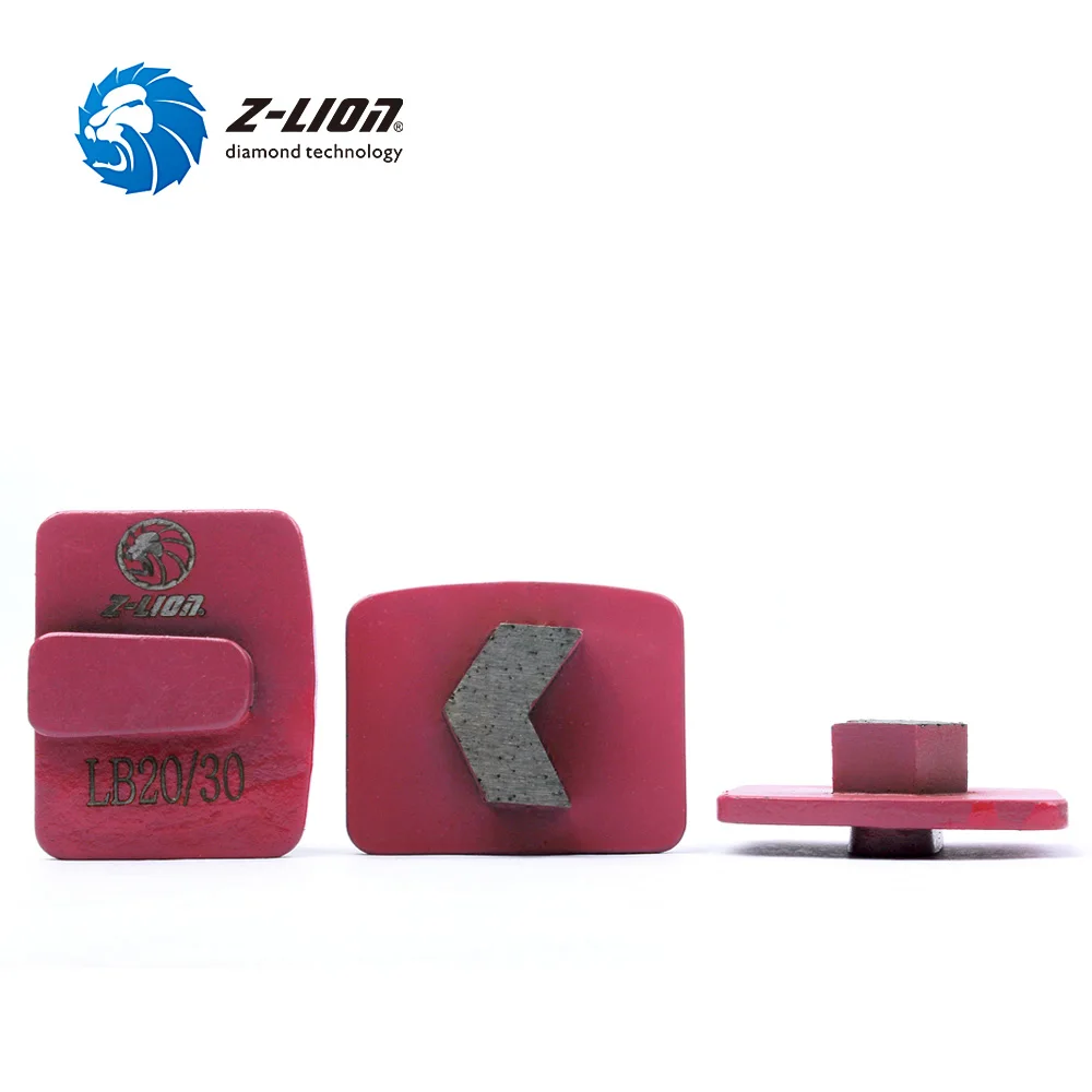 Z-LION 3pcs #20/30 Diamond Grinding Disc Arrow Segments Metal Bond Concrete Floor Plate RediLock Abrasive Block | Инструменты