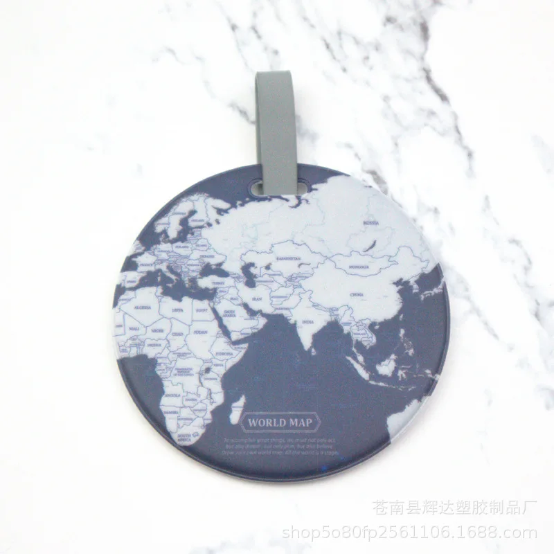 Fashion Map Luggage Tag Women Travel Accessories Silica Gel Suitcase ID Address Holder Baggage Boarding Portable Label Bag | Багаж и сумки
