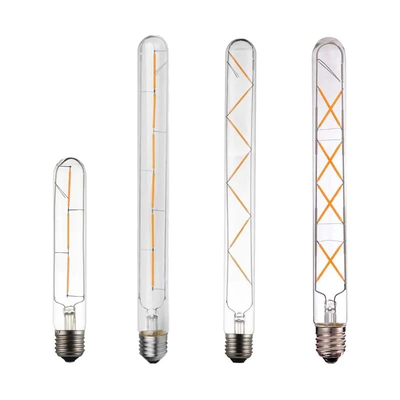 

3W 6W 7W 8W Vintage T30 LED Tubular Filament Edison Bulb 2200K Extra Warm E27 Base 110V 220V 85-265V 30mm Long Retro Led Light