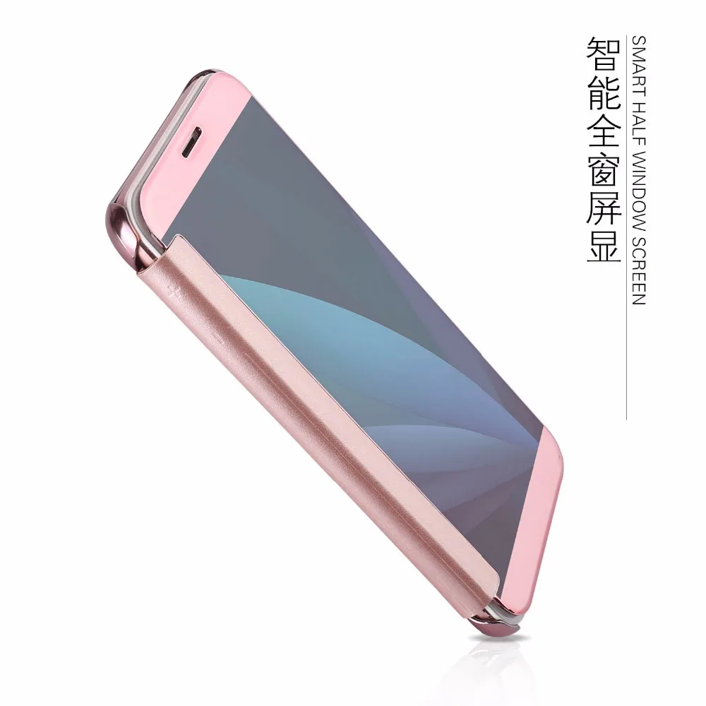 Luxury Original Mirror Smart Flip Cover sFor Samsung Galaxy J5 J7 2016 J510 J710 2017 J530 J730 Mobile Phone Cases Coque Funda | Мобильные
