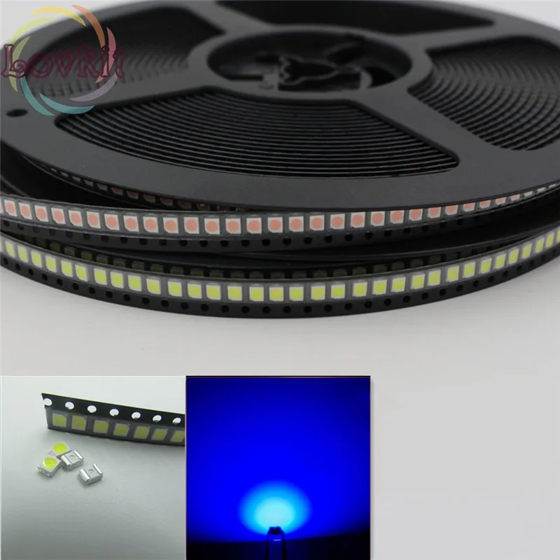 100 шт. 1210 3528 SMD PLCC 2 синий светодиод 3 0 в светодиоды 465 475nm SMD/SMT чип лампы|smd 3528|beads beadssmd