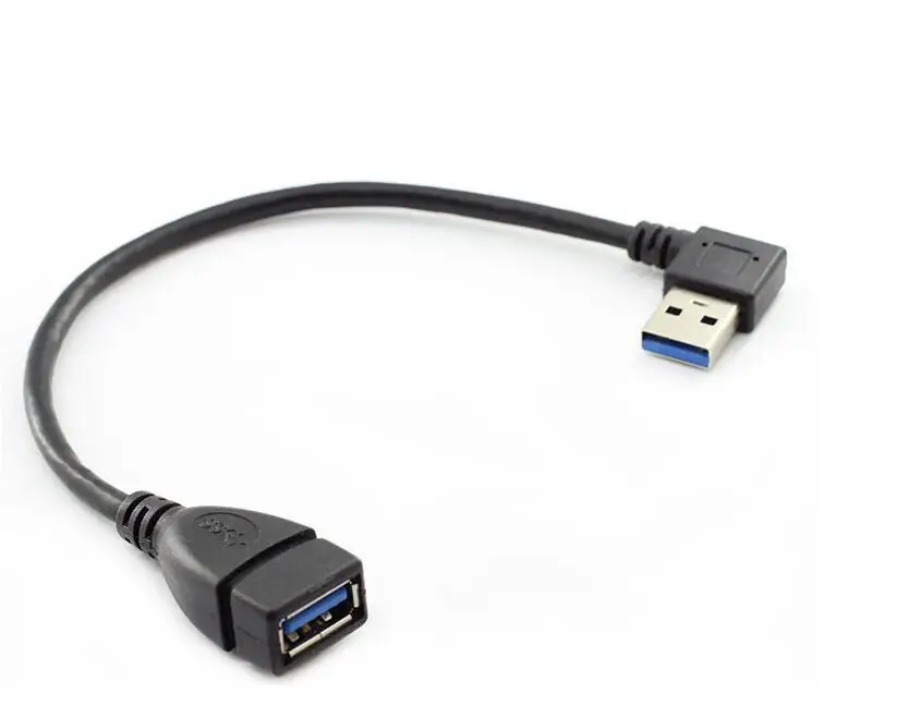USB 3 0 кабель удлинитель для USB3.0 Папа папа Женский 90 градусов влево и вправо вверх